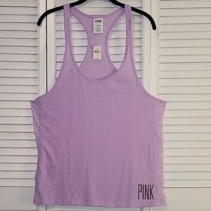 PINK by Victoria's Secret Lavender Tank w/ Lace